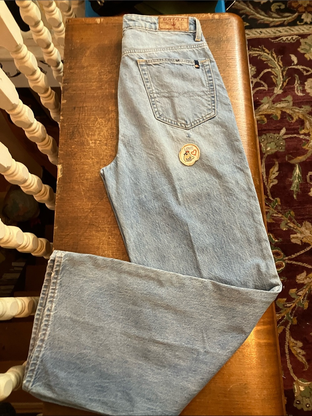 Buffalo David Bitton Light Blue Wide-Leg Women's Jeans